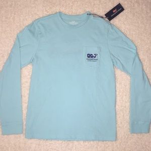 Blue and Navy Vineyard Vines Long Sleeve